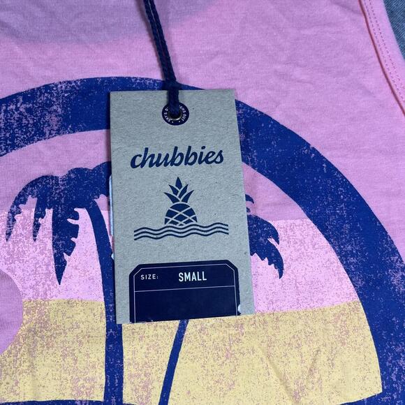 Chubbies “skys out thighs out”’The Trop and Lock Beachy Tank Top Mens Small - Picture 5 of 7